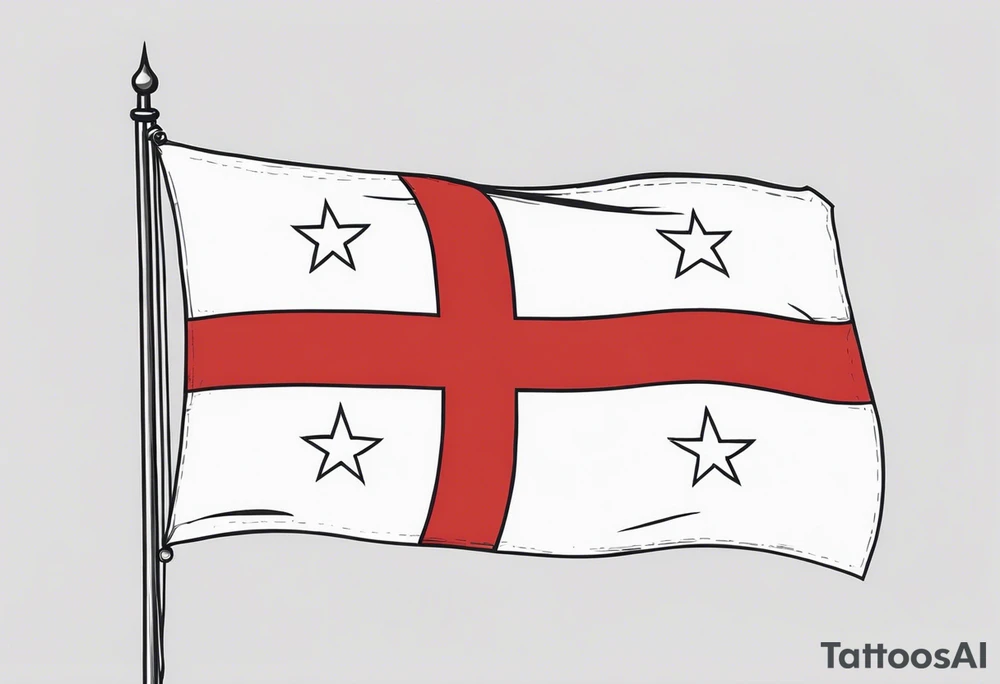 Georgia Republic Flag tattoo idea