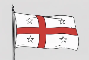 Georgia Republic Flag tattoo idea