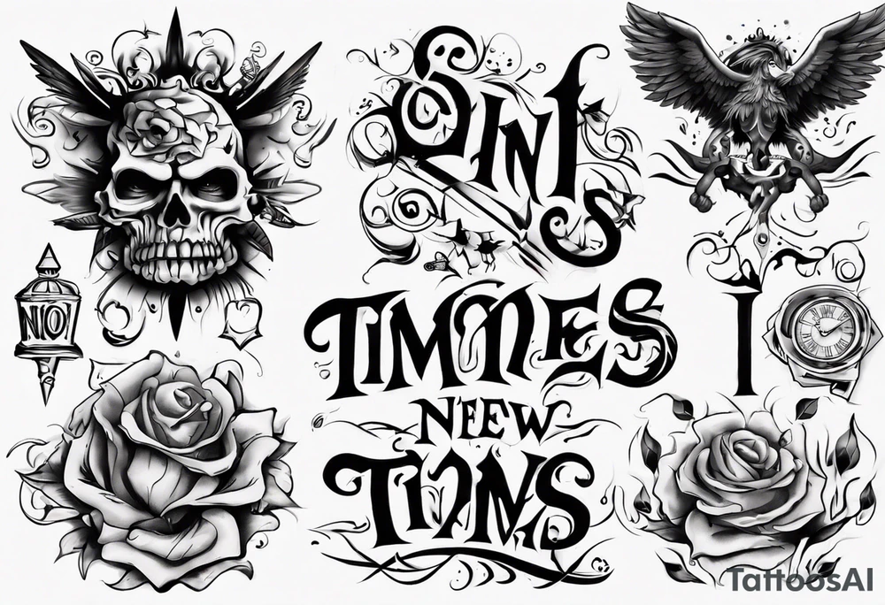 In Times New Roman font: No Matter What Happens... tattoo idea
