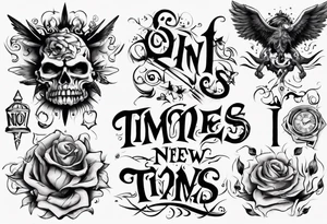 In Times New Roman font: No Matter What Happens... tattoo idea