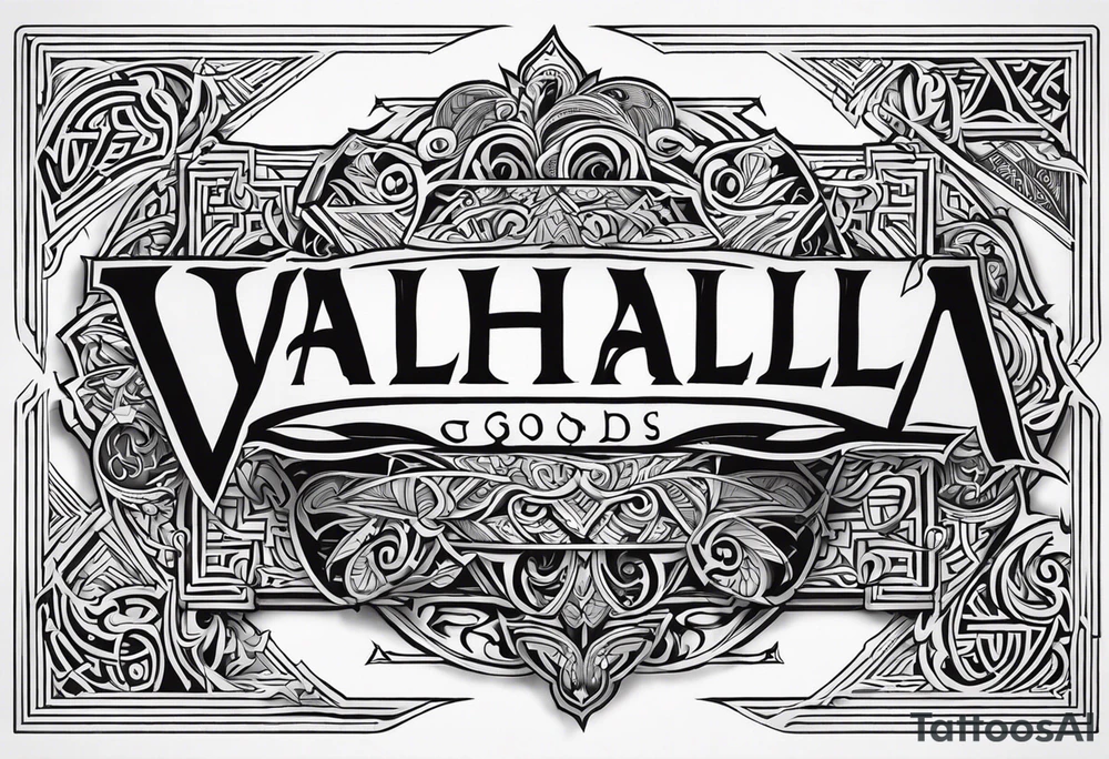 Valhalla viking  gods tattoo idea