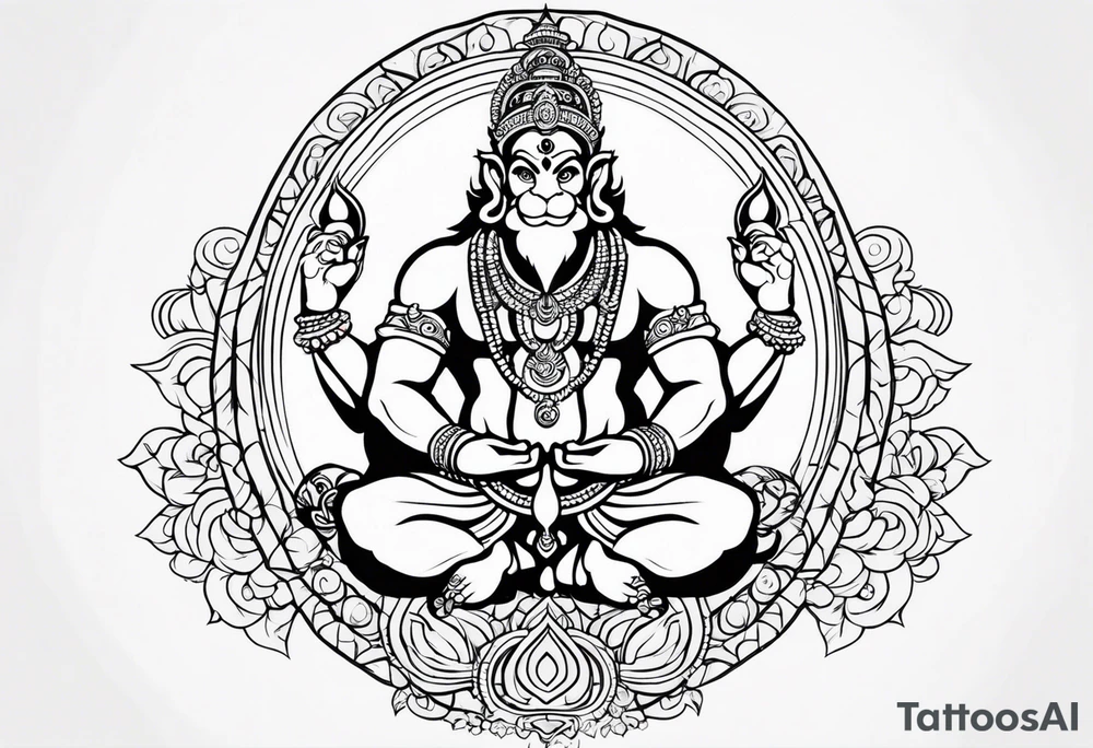 hanuman visna tattoo idea