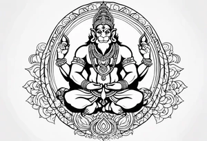 hanuman visna tattoo idea