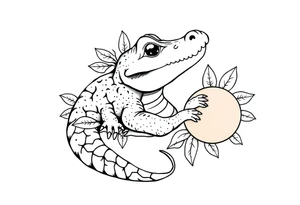 gator an oranges tattoo idea