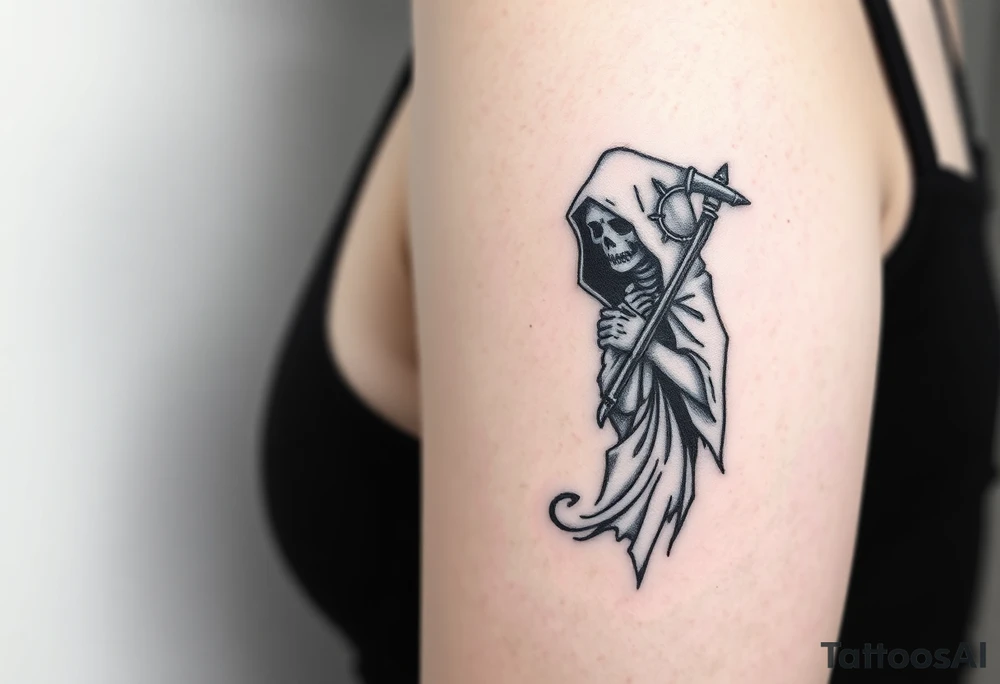 grim reaper tattoo idea