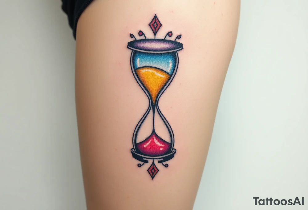hourglass tattoo idea