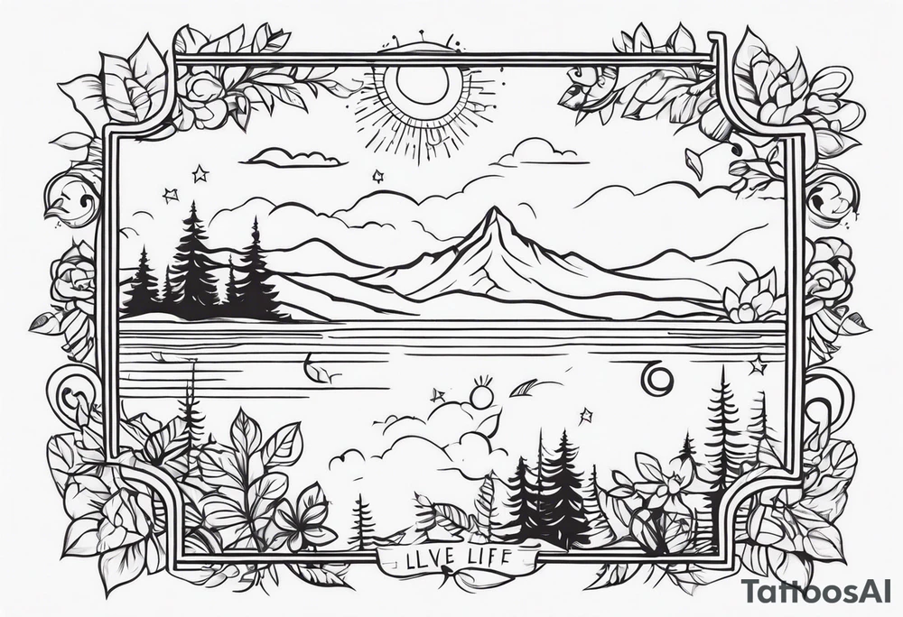 Live life to the fullest tattoo idea