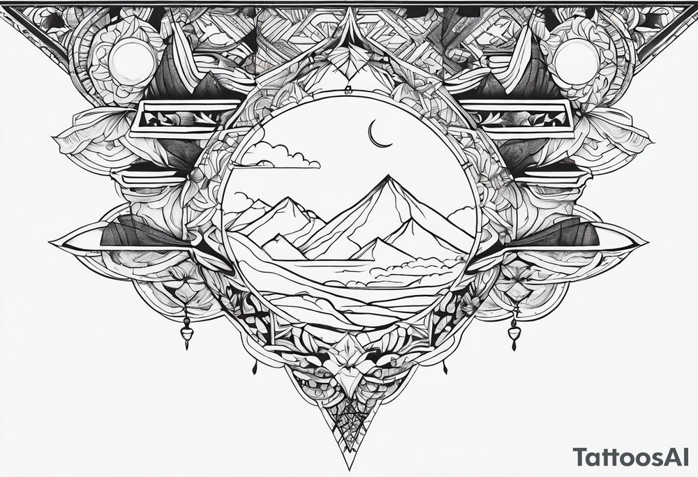 Sky tattoo idea