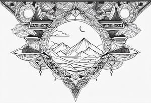 Sky tattoo idea