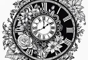 black digital clocks with time 22:22 tattoo idea