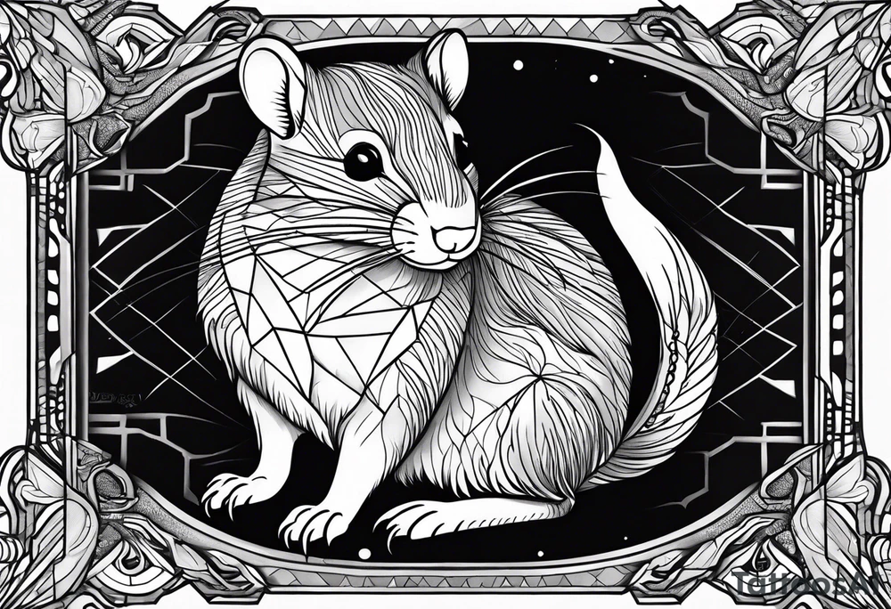 Wood rat, feminine, gentle, beautiful, small likes tattoo idea