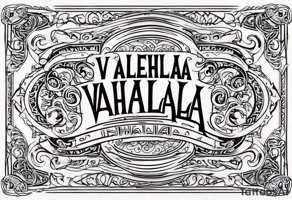 Valhalla fire tattoo idea