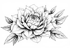 Chrysanthemum, White Rose, sunflower tattoo tattoo idea