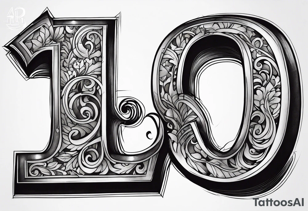 number "13" tattoo idea