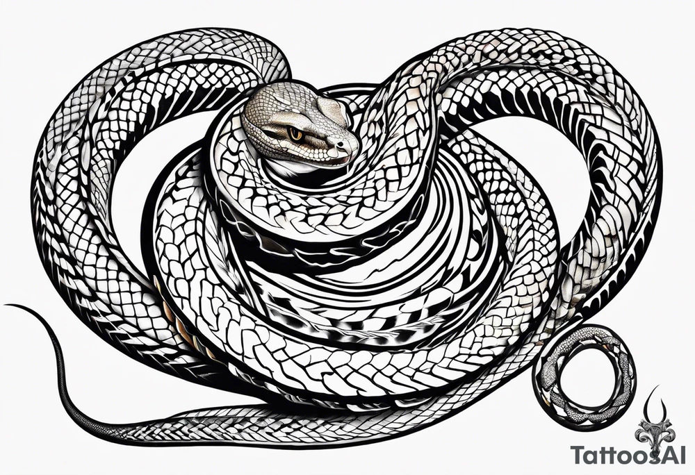 lucifer's snake tattoo idea