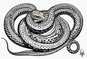 lucifer's snake tattoo idea