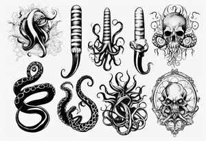 long tentacle tattoo tattoo idea