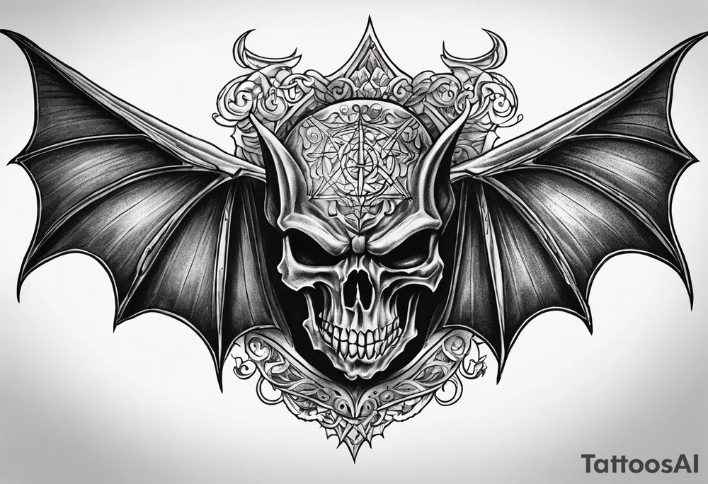 Avenged sevenfold death bat tattoo idea