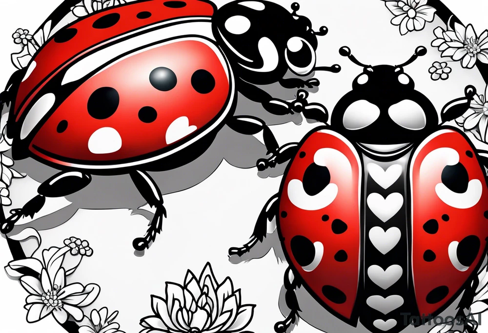 love
lady bug tattoo idea