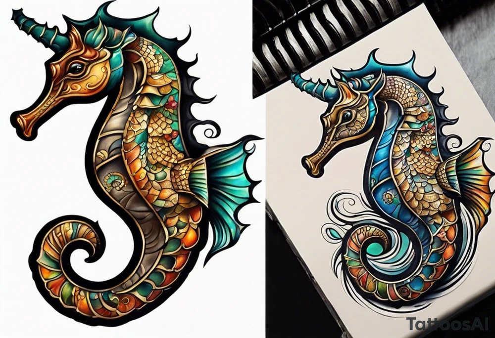 seahorse tattoo idea