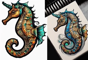 seahorse tattoo idea