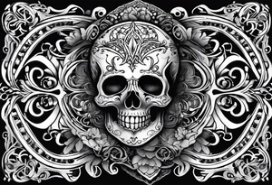 1976 in gothic print tattoo idea