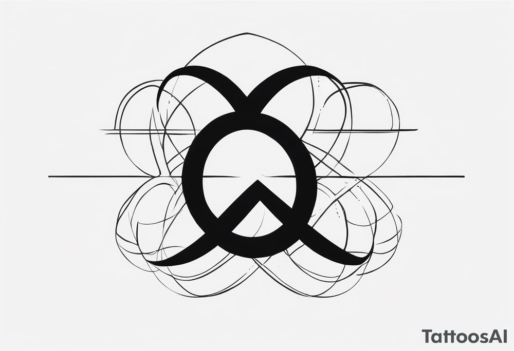 resilience and the infinite sign to represent 2 boys and 1 mom tattoo idea