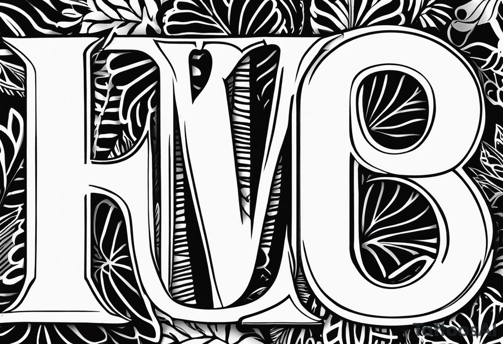 Initials JDM , JNM , JAG tattoo idea