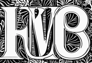 Initials JDM , JNM , JAG tattoo idea