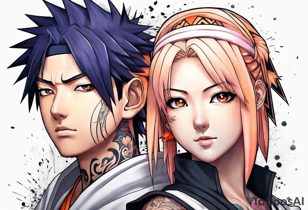 Hinata and hanabi from Naruto tattoo idea