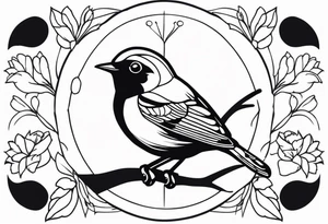 lady bird tattoo idea