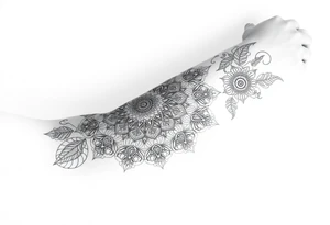 intricate mandala with sacred geometry and cosmic elements tattoo idea