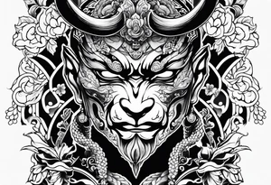 yakuza tattoo demon tattoo idea