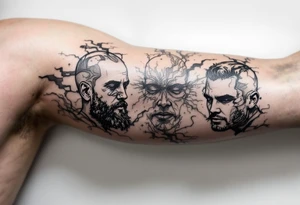 brothers on arm tattoo idea