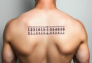 Morse code with coordinates tattoo idea