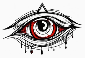 Hellsing bleeding eye logo tattoo tattoo idea