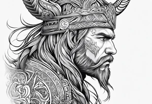9 realms Norse mythology tattoo idea
