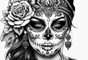SKULL FACE tattoo idea