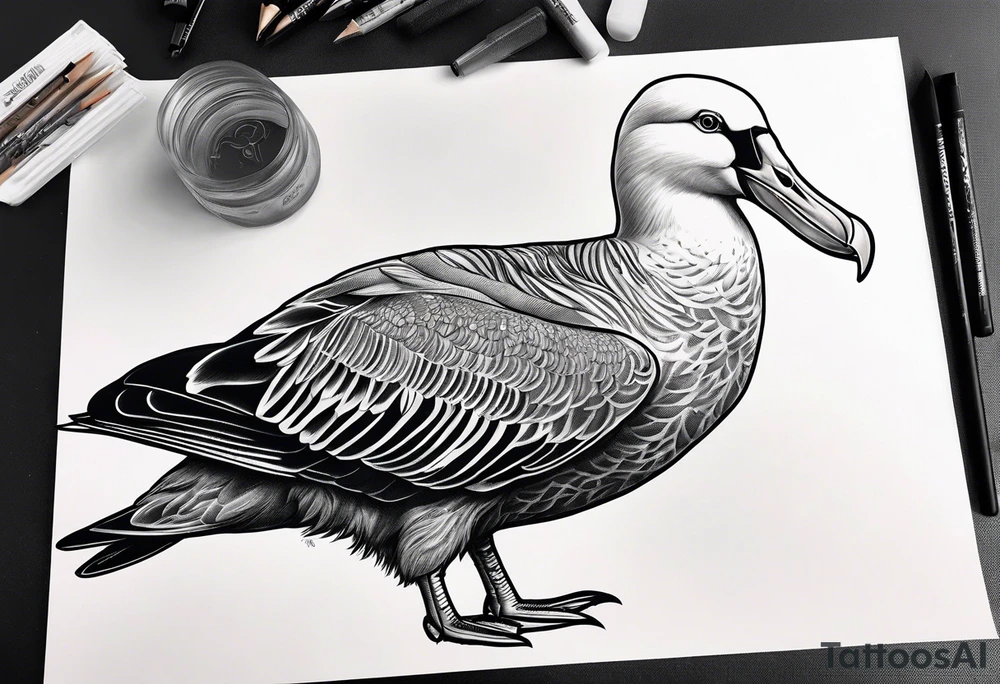 giant albatross tattoo idea