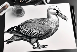 giant albatross tattoo idea