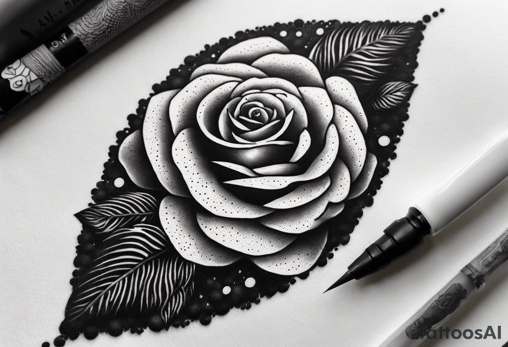 Bullet with rose tattoo idea