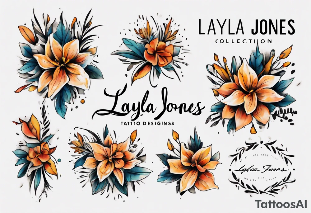 Script font 
Layla Jones tattoo idea