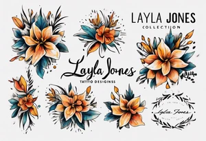 Script font 
Layla Jones tattoo idea