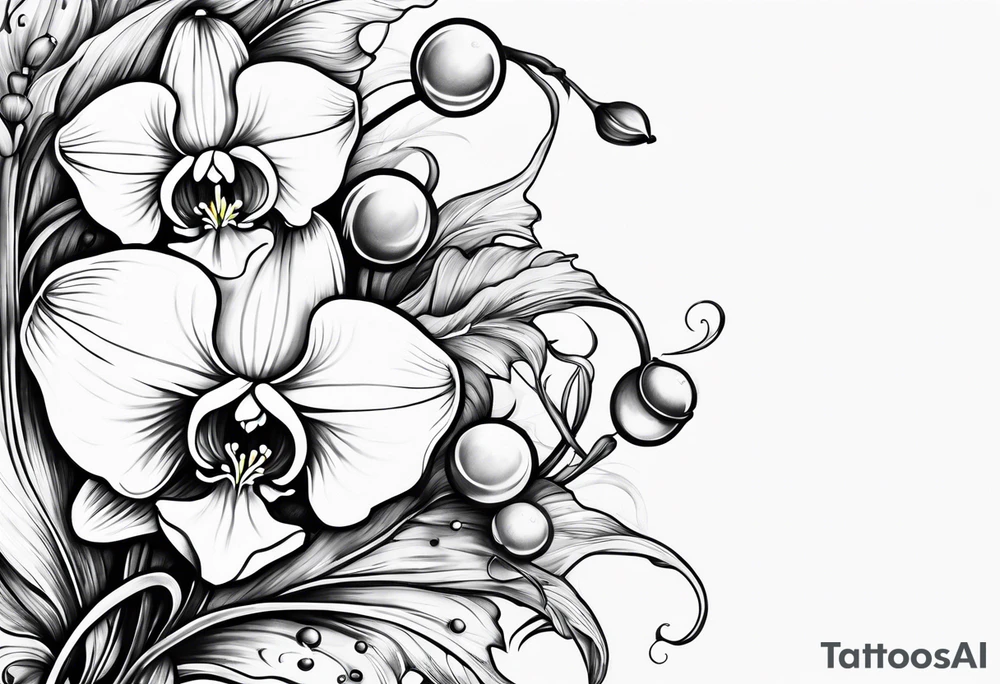 Lilly of the valley and Saturn tattoo idea