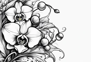 Lilly of the valley and Saturn tattoo idea