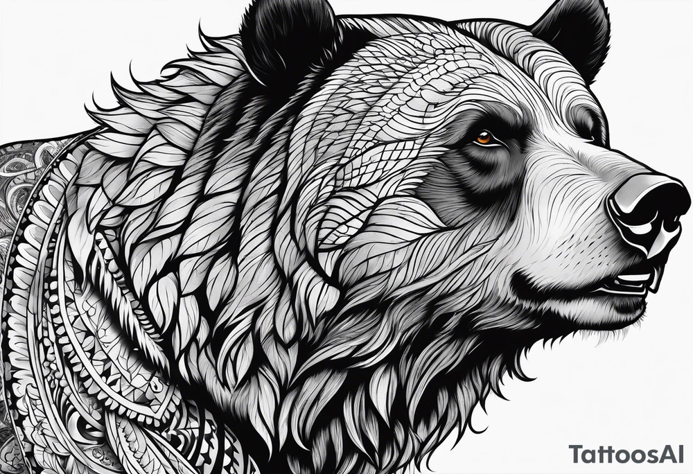 Dancing bear tattoo idea