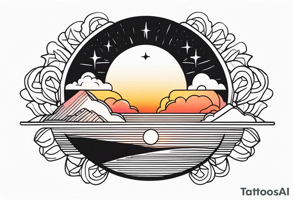 sunrise tattoo idea