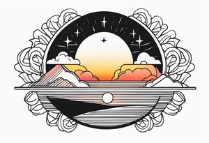 sunrise tattoo idea