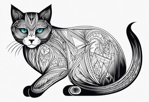 Black Cat tattoo idea