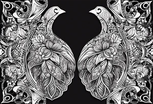 simple Dimond shape, split in two distinct parts that are symmetrical, resembling lungs or breathing tattoo idea